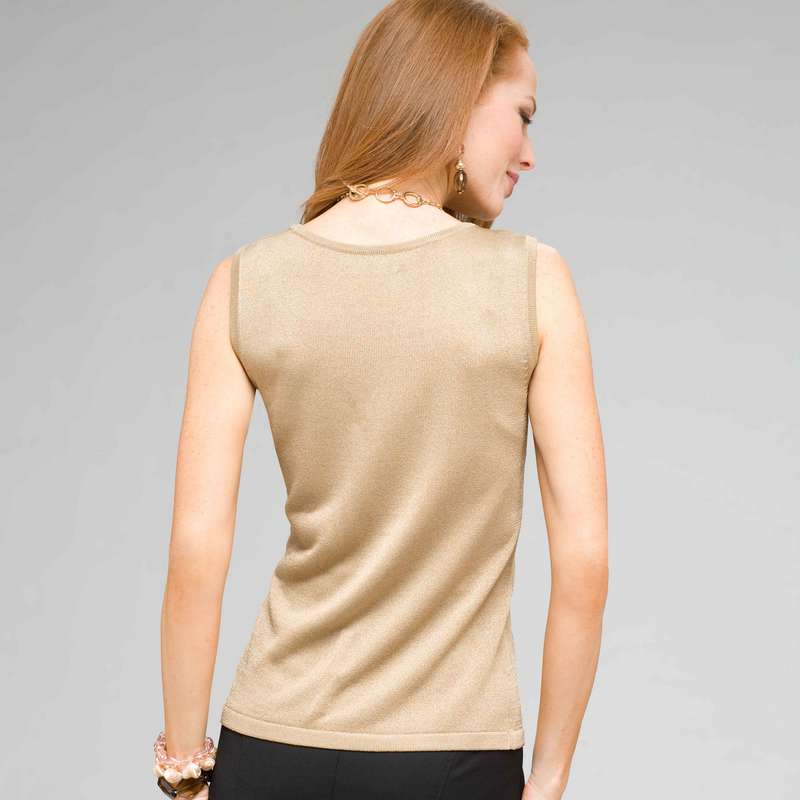 Scoop Neck Shell, New Rattan, large image number 1